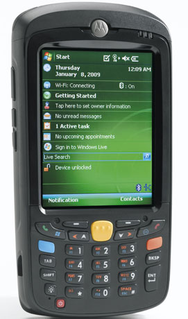 route accounting Motorola MC55 handheld computer