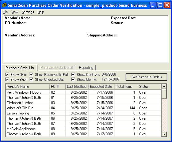 purchase order verification